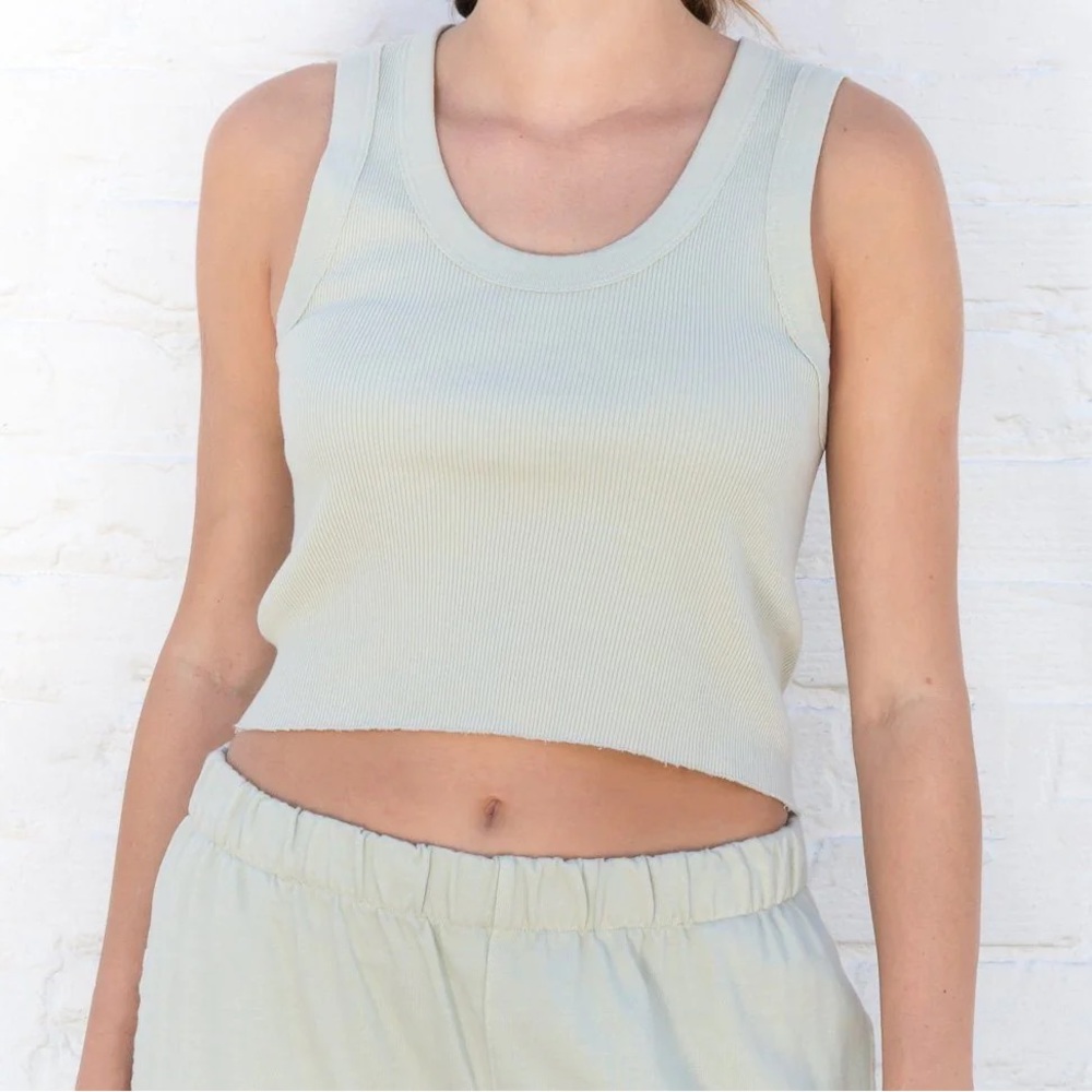 Brandy Melville Connor tank top green